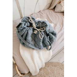 Play&Go - organic babymat & bag soft dusty blue