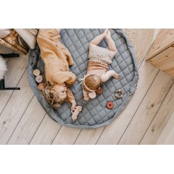Play&Go - organic babymat & bag soft dusty blue