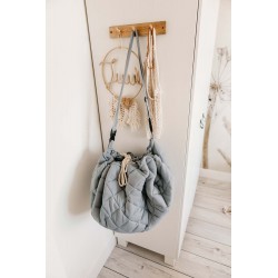 Play&Go - organic babymat & bag soft dusty blue