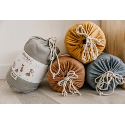 Play&Go - organic babymat & bag soft dusty blue