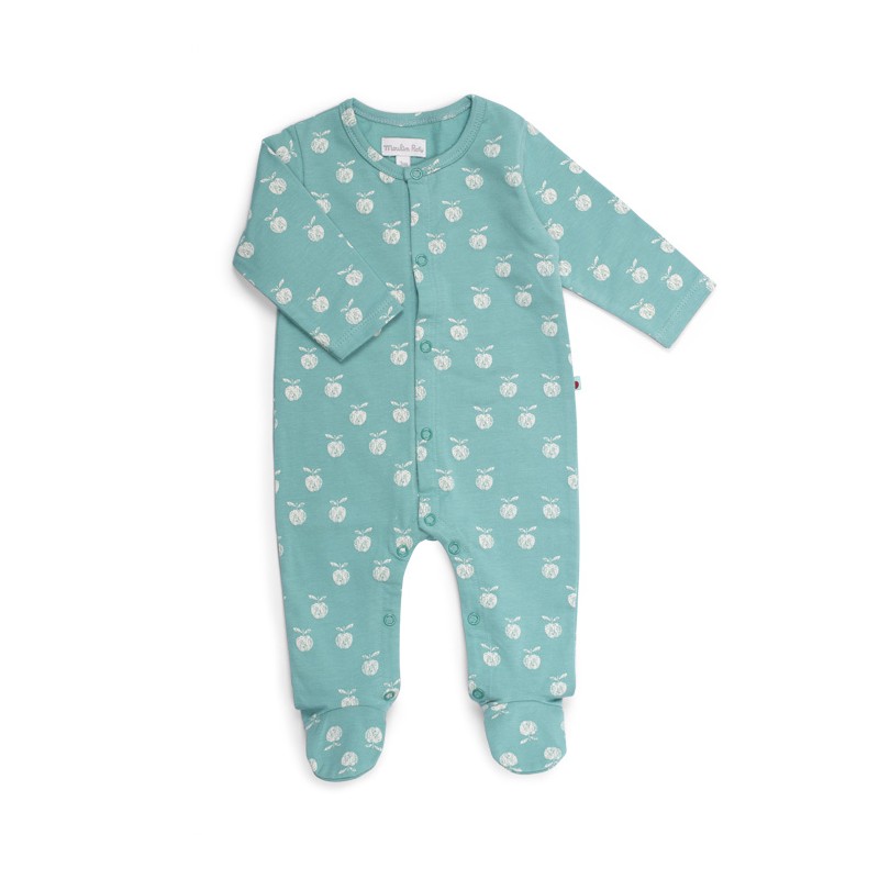 Pyjama 3m jersey vert imprimé