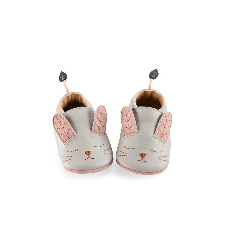 Leder Babyschühchen Kaninchen 6-12 Mt. 