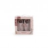 Chaussons cuir lapin gris 12-18 mois