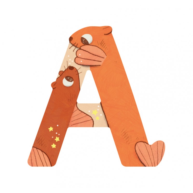 Lettres en bois pour la chambre d'enfant - Moulin Roty