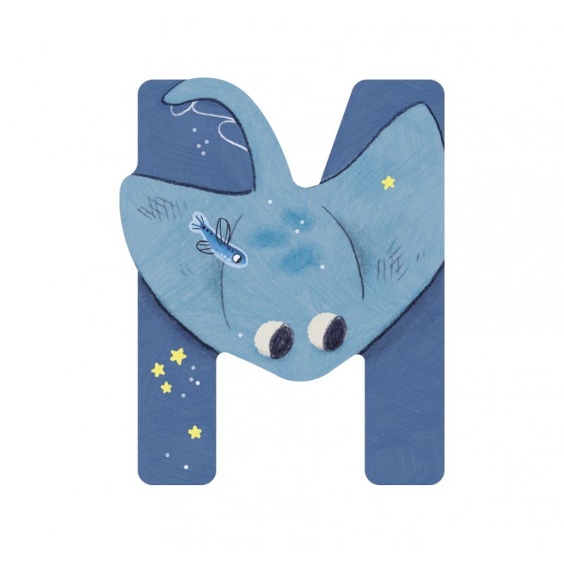 Lettres en bois pour la chambre d'enfant - Moulin Roty