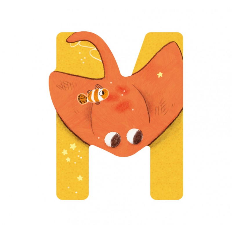 Lettres en bois pour la chambre d'enfant - Moulin Roty
