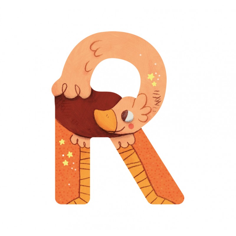 Lettres en bois pour la chambre d'enfant - Moulin Roty