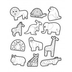 Color Stickers - ausmalstickers Dschungel - Crocodile Creek