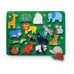 Holz Puzzle Zoo - 16 Teile - ab 2 Jahren - Crocodile Creek
