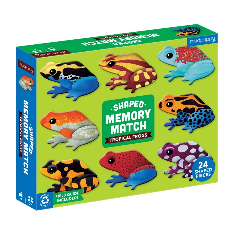 Shaped Memory Match Tropical Frogs