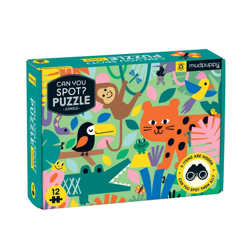 Can you spot Puzzle Jungle - Peux-tu les découvrir? Puzzle Jungle 24 pièces - Mudpuppy
