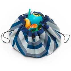 Outdoor tapis de jeu & sac à jouets Green Stripes - Play & Go