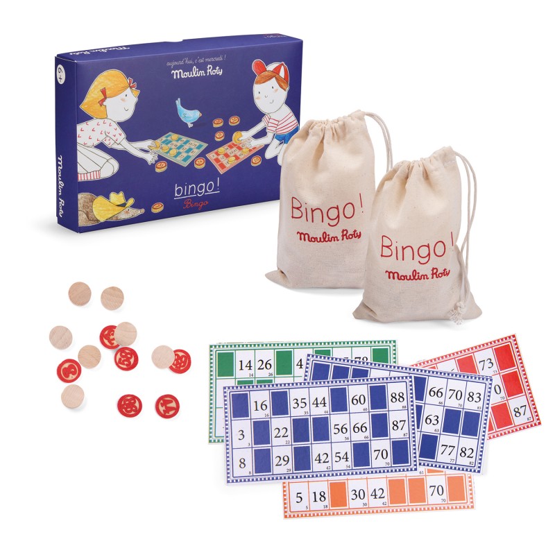 Jeu de Bingo ab 6 Jahren - Aujourd'hui c'est mercredi - Moulin Roty