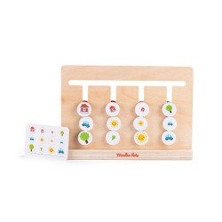 Jeu de labyrinthe en bois pour les enfants à partir de 3 ans  - Les Popipop