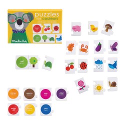 Puzzle die Farben für Kinder ab 2 Jahren - Les Popipop - Moulin Roty