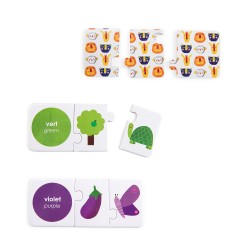 Puzzle die Farben für Kinder ab 2 Jahren - Les Popipop - Moulin Roty