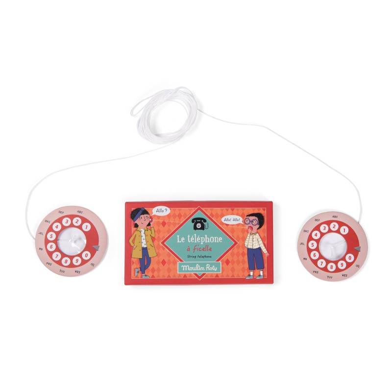 Téléphone à ficelle - vintage - Moulin Roty Téléphone à ficelle - vintage - Moulin Roty