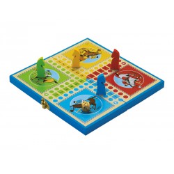 Jeu des Petits Chevaux - Coffret en bois - Jeu Jura