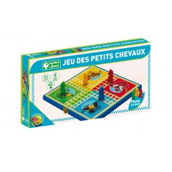 Jeu des Petits Chevaux - Coffret en bois - Jeu Jura