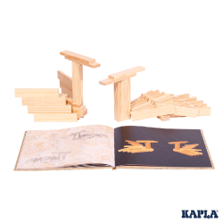 KAPLA® livre d'art n° 4 beige - construire selon les instructions - l'origina