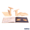 KAPLA® livre d'art n° 4 beige - construire selon les instructions - l'origina