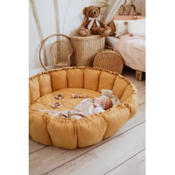 organic babymat & cocoon mustard  - Play & Go - bloom