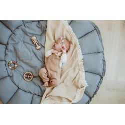 organic babymat & cocoon dusty blue - Play & Go - bloom