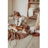 Tapis de jeu & sac à jouets organic grid brown - Play & Go