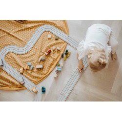 Tapis de jeu & sac à jouets organic grid Mustard - Play & Go Spielsack und Aufbewahrung