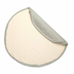 Tapis de jeu & sac à jouets organic grid green - Play & Go