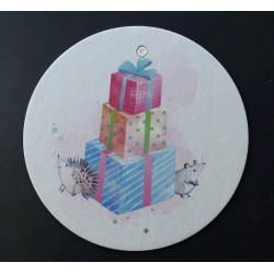 Set de cartes de Noël et d'étiquettes cadeaux
