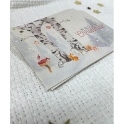 Set de cartes de Noël et d'étiquettes cadeaux