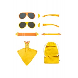 Sunglasses, yellow, 2-5 years, click & change, Mokki