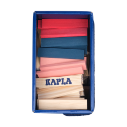 Boîte de construction Kapla® 120 pièces rouge,rose,bleu foncé
