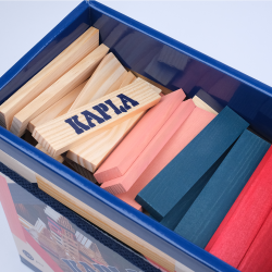 Boîte de construction Kapla® 120 pièces rouge,rose,bleu foncé