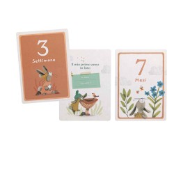 Meine ersten 12 Monate italienisch - Trois petits Lapins - Moulin Roty