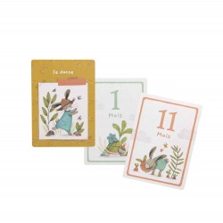 Cartes Mes 12 premiers mois - Trois petits Lapins - Moulin Roty