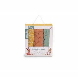 Set Gazetücher - Trois petits Lapins - Moulin Roty