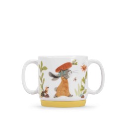 Geschirrset Porzelan - Kindergeschirr - Trois petits Lapins -  Moulin Roty