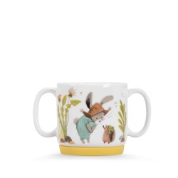Geschirrset Porzelan - Kindergeschirr - Trois petits Lapins -  Moulin Roty