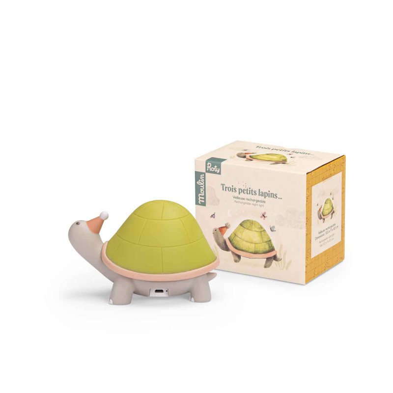 Veilleuse tortue (USB) - Trois petits Lapins - Moulin Roty