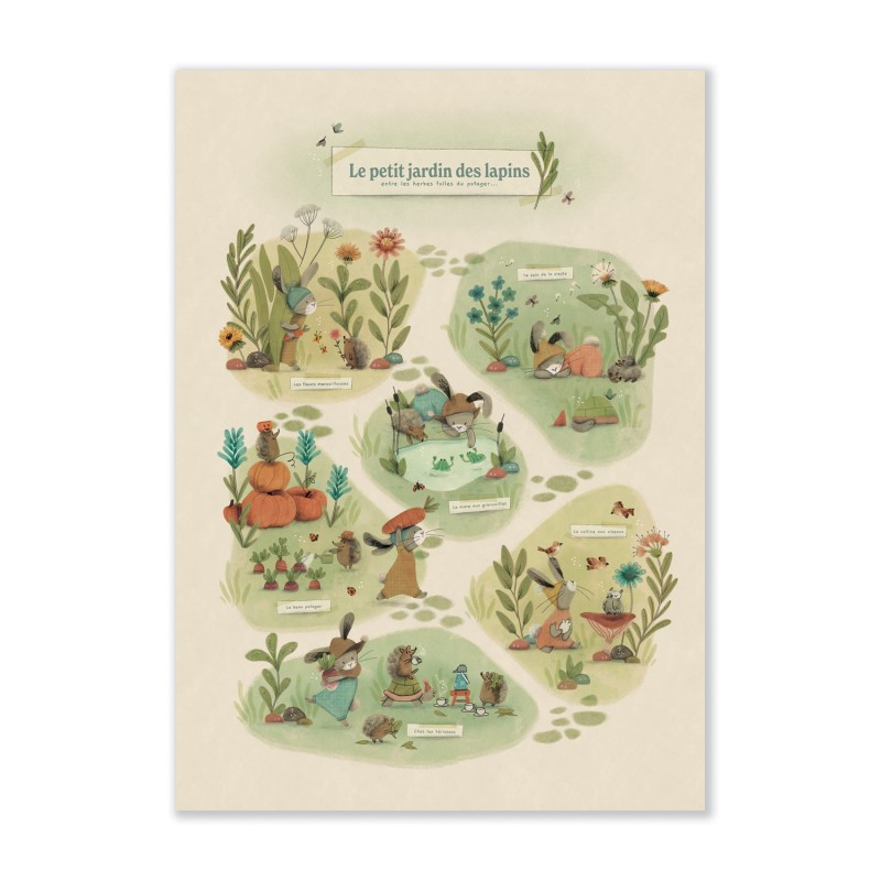 Affiche Le petit jardin 50 x 70 cm 