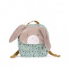 Rucksack Kaninchen Salbei - Trois petits Lapins - Moulin Roty