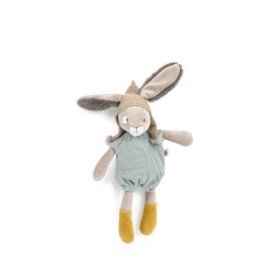 Petite peluche lapin sauge - Trois petits Lapin - Moulin Roty