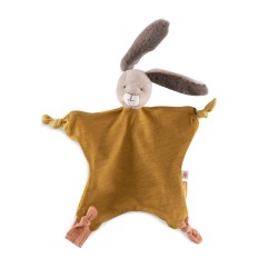 Kuscheltuch Kaninchen ocker  - Trois petits Lapin - Moulin Roty
