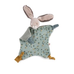 Kuscheltuch Kaninchen salbei  - Trois petits Lapin - Moulin Roty