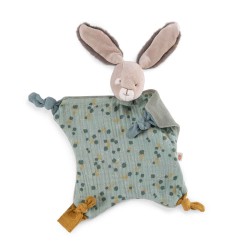 Kuscheltuch Kaninchen salbei  - Trois petits Lapin - Moulin Roty