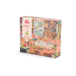 Puzzle A la maison 100 Pièces - La grande Famille - Moulin Roty