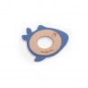 Anneau de dentition bois et silicone baleine - Les Aventures de Paulie - Moulin Roty