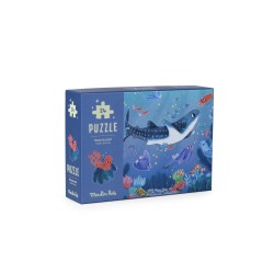 Puzzle lumineux en forme de baleine de 24 pièces à partir de 3 ans -  Les Aventures de Paulie - Moulin Roty